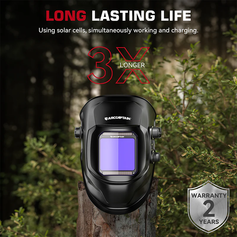 VisionMax X200 True Color Auto Darken Welding Helmet 3.94"X3.66"